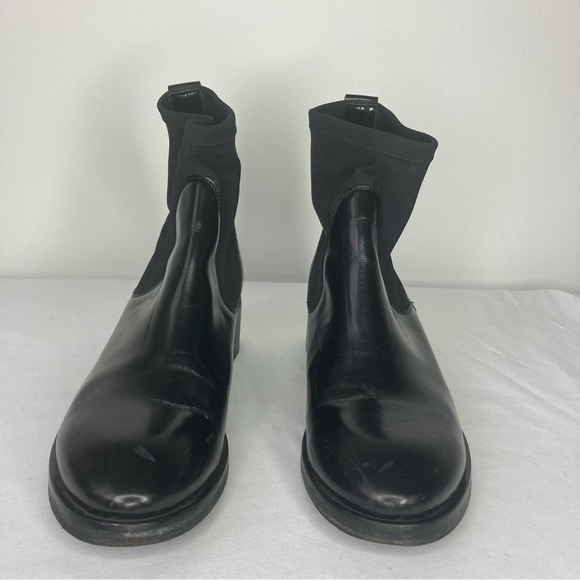 ACNE Black Leather Chelsea Boot - Picture 2 of 8